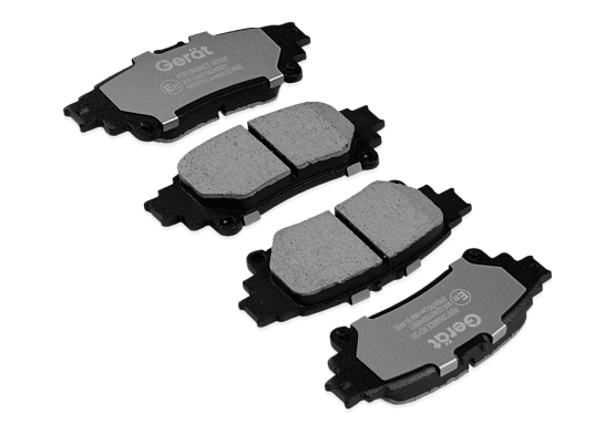Тормозные колодки Gerat BPR097PG (задние) Low-metallic