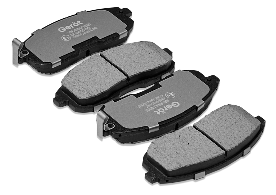 Тормозные колодки Gerat BPF050PG (передние) Low-metallic