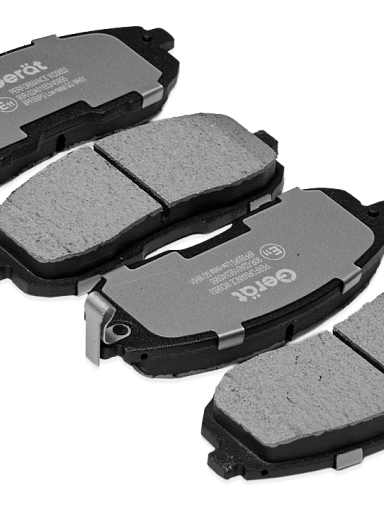 Тормозные колодки Gerat BPF050PG (передние) Low-metallic