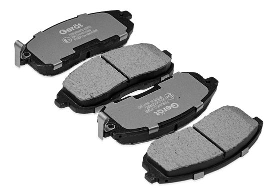 Тормозные колодки Gerat BPF050PG (передние) Low-metallic