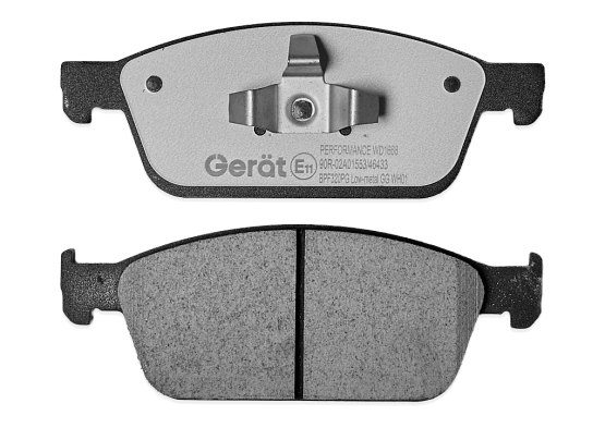 Передние тормозные колодки Gerat BPF320PG Low-metallic