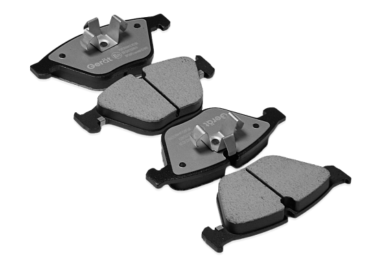 Тормозные колодки Gerat BPF246PG (передние) Low-metallic