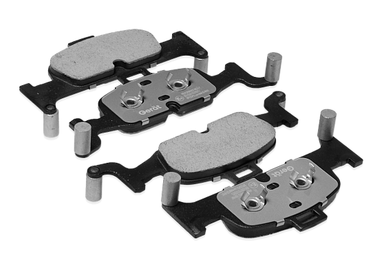 Тормозные колодки Gerat BPF253PG (передние) Low-metallic