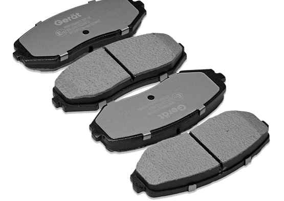 Тормозные колодки Gerat BPF279PG (передние) Low-metallic