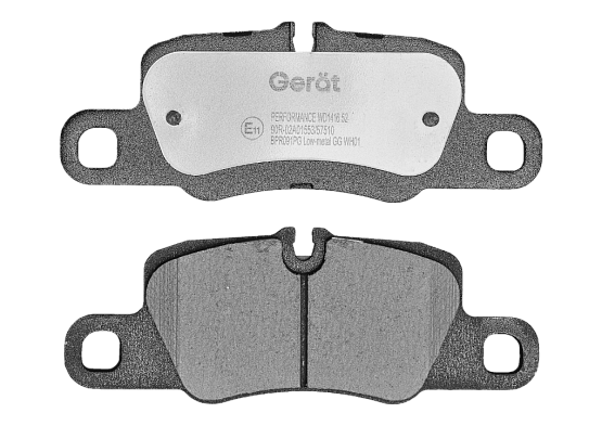 Тормозные колодки Gerat BPR091PG (задние) Low-metallic