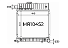 Радиатор охлаждения двигателя Gerat MR104S2
