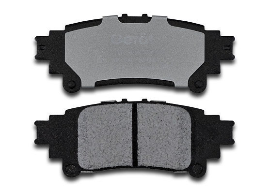 Задние тормозные колодки Gerat BPR097PG Low-metallic
