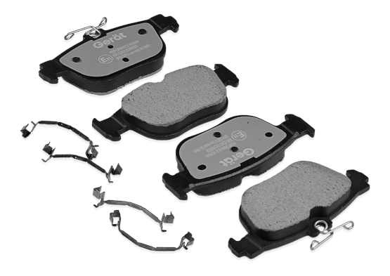 Задние тормозные колодки Gerat BPR133PG Low-metallic