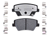 Тормозные колодки Gerat BPR201PG (задние)