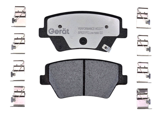 Тормозные колодки Gerat BPR201PG (задние)