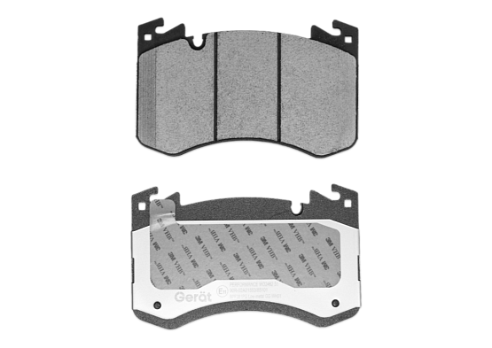 Передние тормозные колодки Gerat BPF381PG Low-metallic