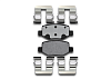 Тормозные колодки Gerat BPR156PG (задние) Low-metallic
