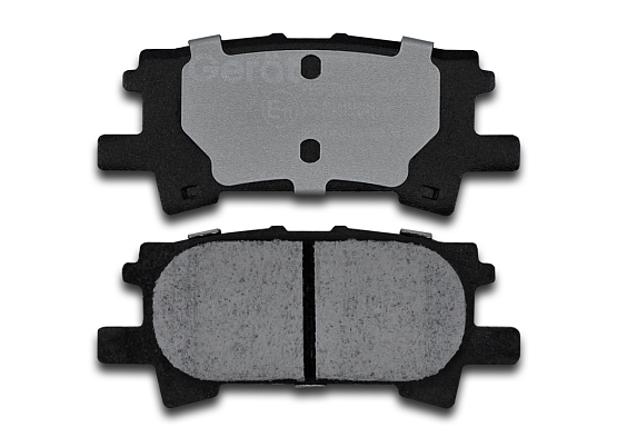 Задние тормозные колодки Gerat BPR023PG Low-metallic