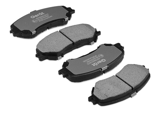 Тормозные колодки Gerat BPF182PG (передние) Low-metallic