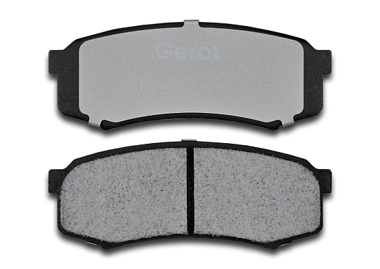 Задние тормозные колодки Gerat BPR041PG Low-metallic