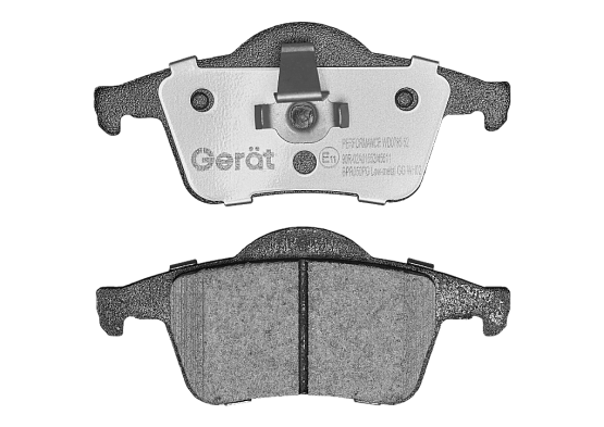 Тормозные колодки Gerat BPR050PG (задние) Low-metallic