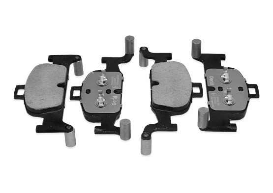 Тормозные колодки Gerat BPF253PG (передние) Low-metallic