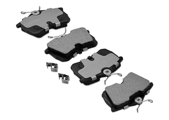 Тормозные колодки Gerat BPR173PG (задние) Low-metallic