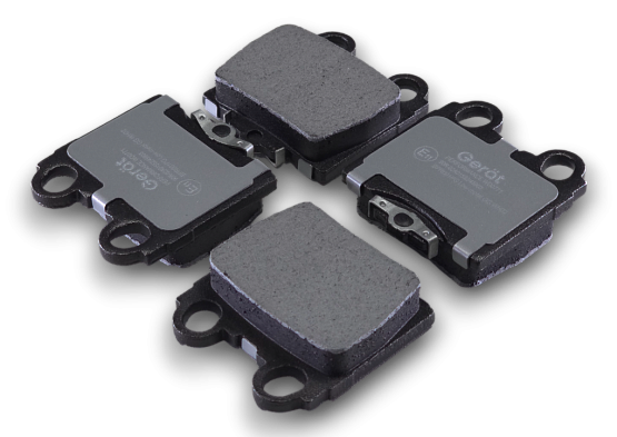 Тормозные колодки Gerat BPR001PG (задние) Low-metallic