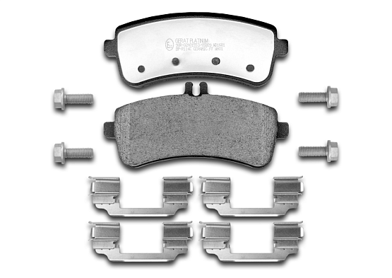 Тормозные колодки Gerat BP-R114C (задние) Platinum