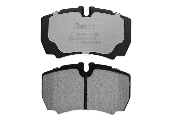Тормозные колодки Gerat BPR184PG (задние) Low-metallic