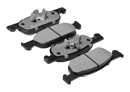 Тормозные колодки Gerat BPF172PG (передние) Low-metallic