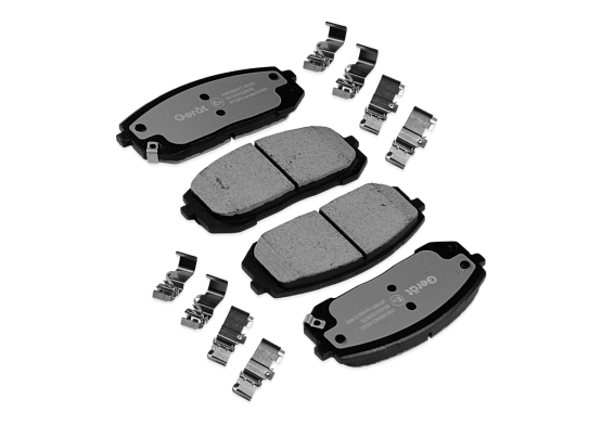 Тормозные колодки Gerat BPF186PG (передние) Low-metallic