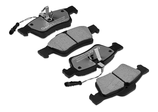 Тормозные колодки Gerat BPR058PG (задние) Low-metallic