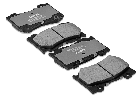 Тормозные колодки Gerat BPF213PG (передние) Low-metallic