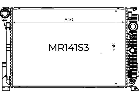 Радиатор охлаждения двигателя Gerat MR141S3