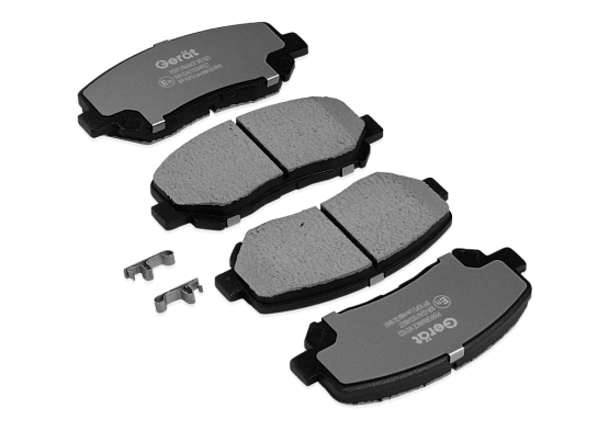 Тормозные колодки Gerat BPF163PG (передние) Low-metallic