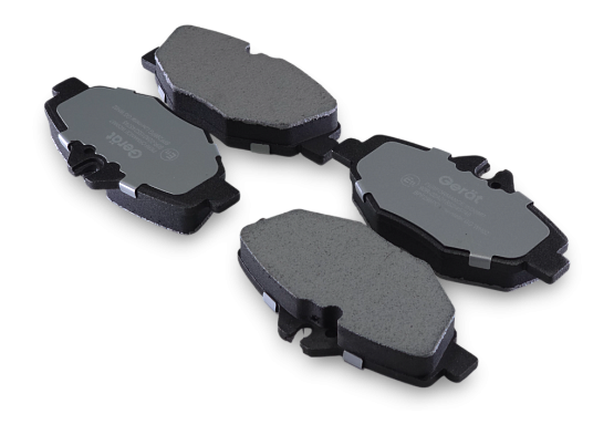 Тормозные колодки Gerat BPF296PG (передние) Low-metallic