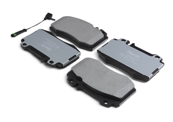 Тормозные колодки Gerat BPF077PG (передние) Low-metallic