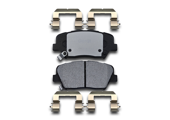 Тормозные колодки Gerat BPF287PG (передние) Low-metallic