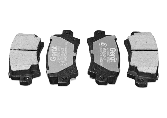 Тормозные колодки Gerat BPR016PG (задние) Low-metallic