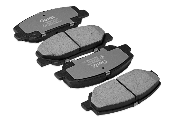 Передние тормозные колодки Gerat BPF314PG Low-metallic