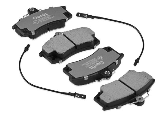 Тормозные колодки Gerat BPR147PG (задние) Low-metallic
