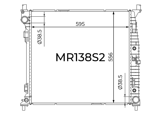 Радиатор охлаждения двигателя Gerat MR138S2