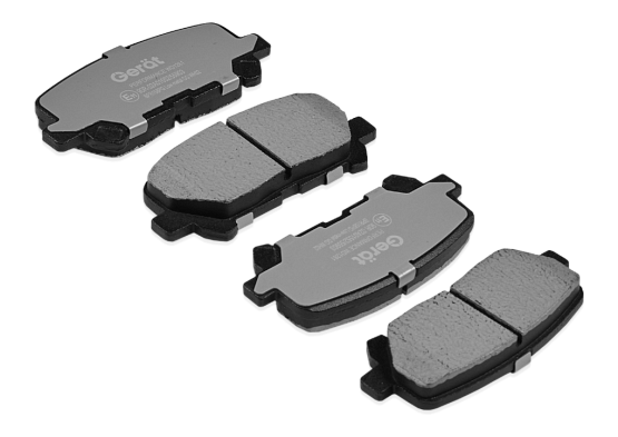 Задние тормозные колодки Gerat BPR158PG Low-metallic