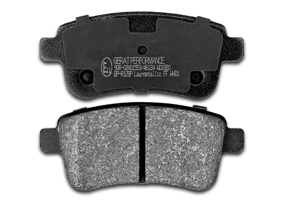 Тормозные колодки Gerat BP-R128P (задние) Low-metallic