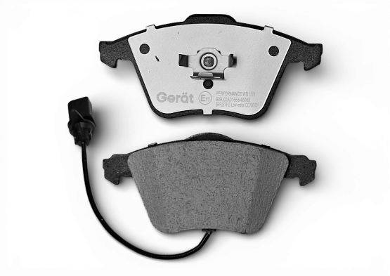 Тормозные колодки Gerat BPF257PG (передние) Low-metallic