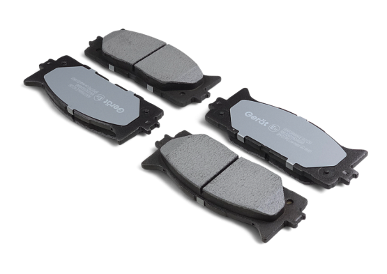 Тормозные колодки Gerat BPF017PG (передние) Low-metallic