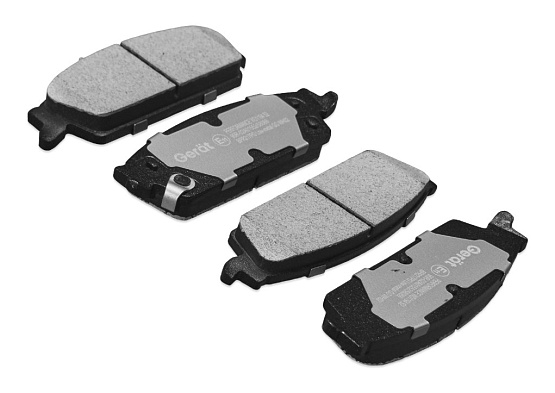Тормозные колодки Gerat BPR217PG (задние) Low-metallic
