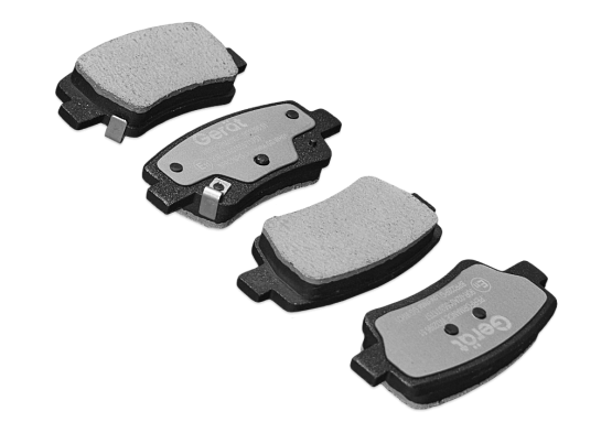 Задние тормозные колодки Gerat BPR228PG Low-metallic