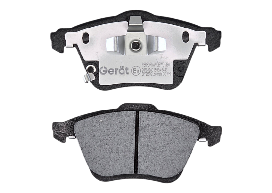 Тормозные колодки Gerat BPF266PG (передние) Low-metallic