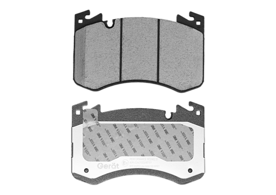 Тормозные колодки Gerat BPF383PG (передние) Low-metallic