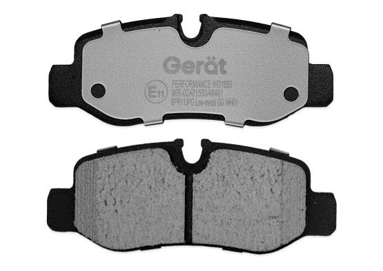 Тормозные колодки Gerat BPF113PG (передние) Low-metallic