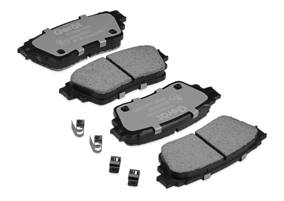 Тормозные колодки Gerat BPR139PG (задние) Low-metallic