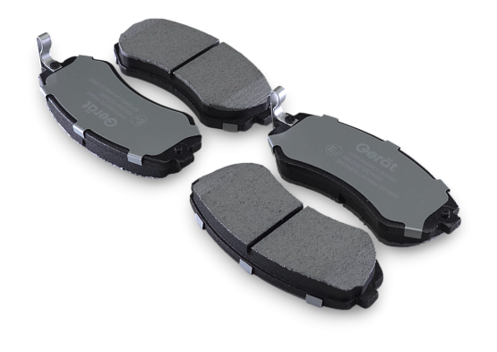 Тормозные колодки Gerat BPF294PG (передние) Low-metallic