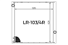 Радиатор охлаждения двигателя Gerat LR-103/4R цельноалюминиевый